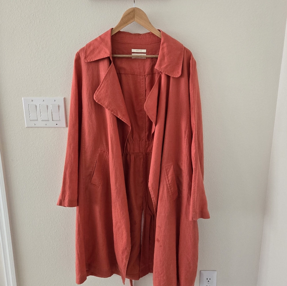 Cynthia Rowley Women's Trench Coat Orange 🍊 💛 Beautiful condition!